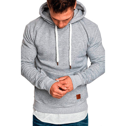 Men's hooded sweater with a fashionable cut and casual lining Skorter