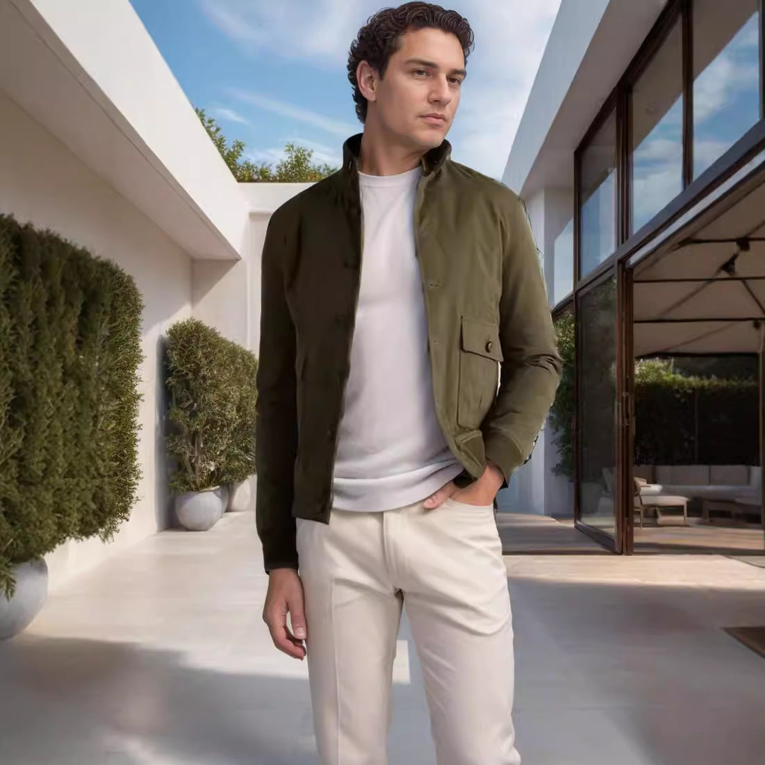 Men's utility jacket with multiple practical pockets Skorter