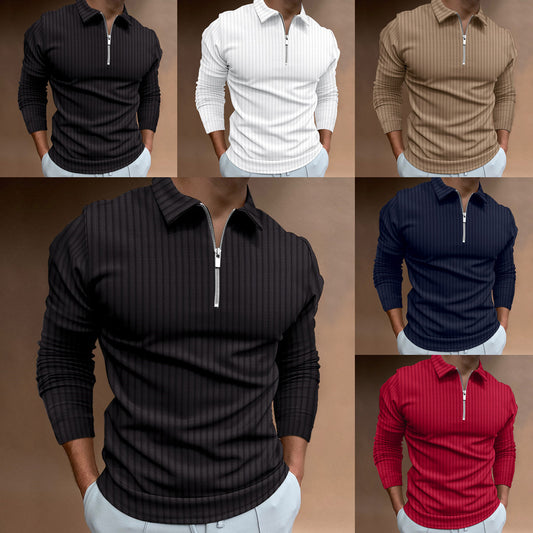 Men's stylish polo shirt with zipper Skorter