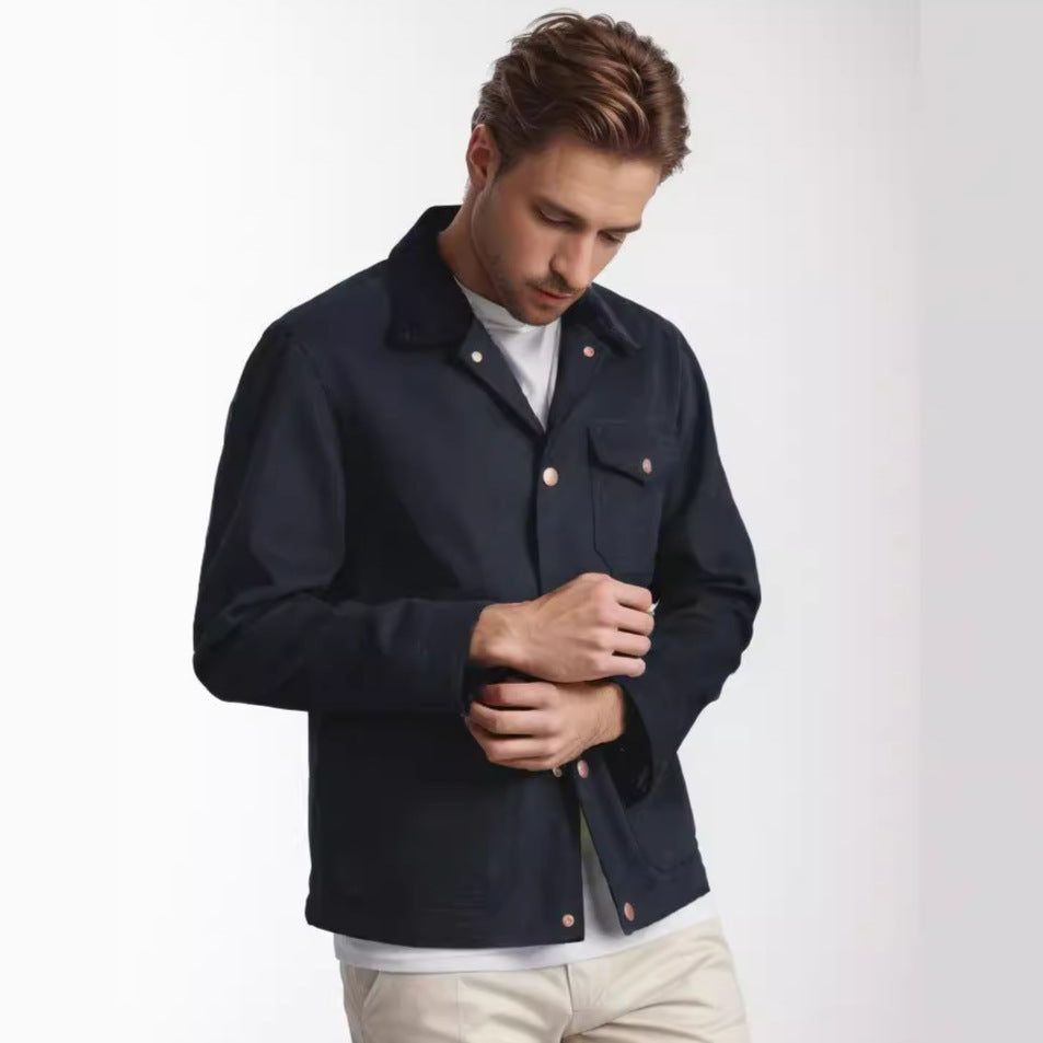 Men's timeless jacket with textured design Skorter