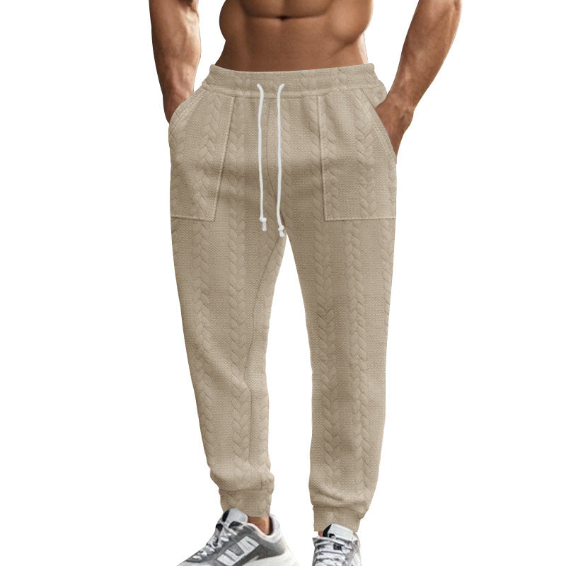 Men's sweatpants with textured pattern and practical pockets Skorter