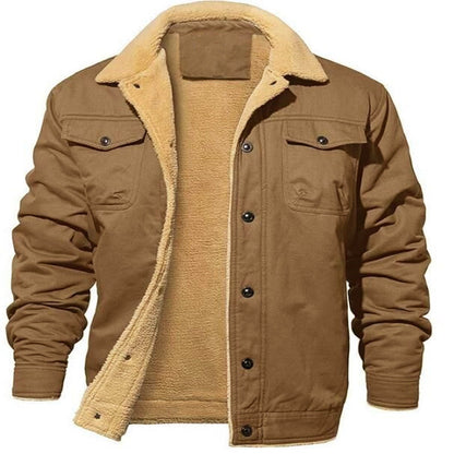 Men's utility jacket with warming lining and stylish lapel collar Skorter