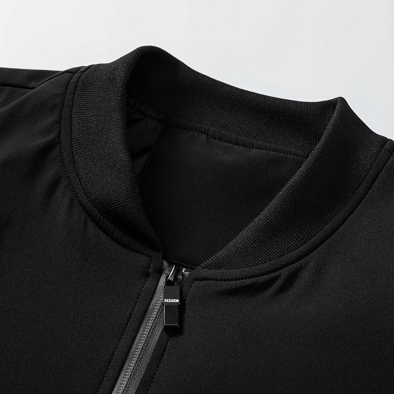 Men's sporty transitional jacket with elastic cuffs and innovative pockets Skorter