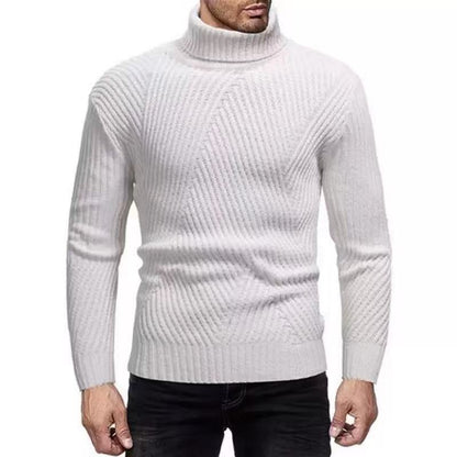 Men's turtleneck sweater with ribbed texture Skorter