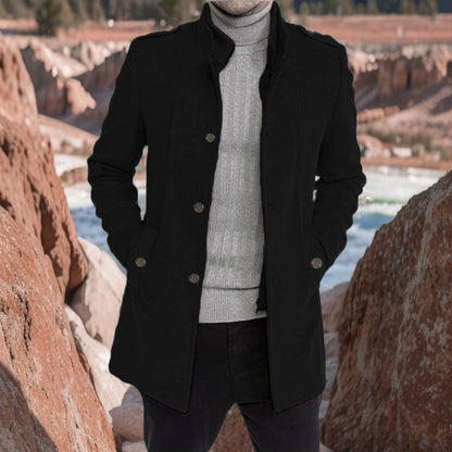 Men's stylish overcoat with practical pockets Skorter