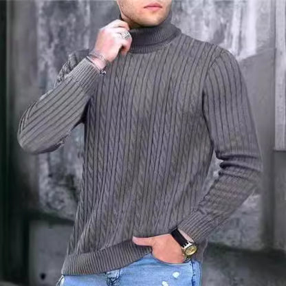 Men's turtleneck sweater made of comfortable knit quality Skorter