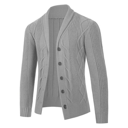 Men's cardigan with modern cable patterns and comfortable fit Skorter