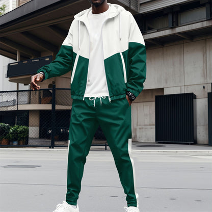 Men's tracksuit with modern color block design and breathable materials Skorter