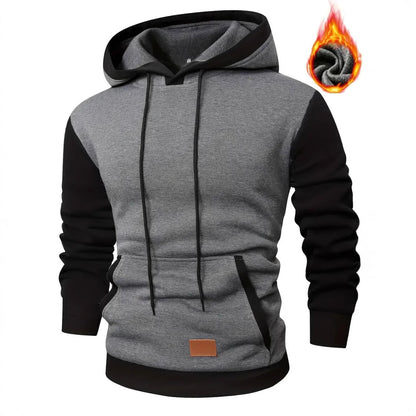 Men's stylish hoodie with practical pockets and contrasting design Skorter