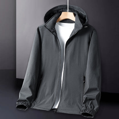 Men's Breathable Functional Jacket with Adjustable Hood Skorter