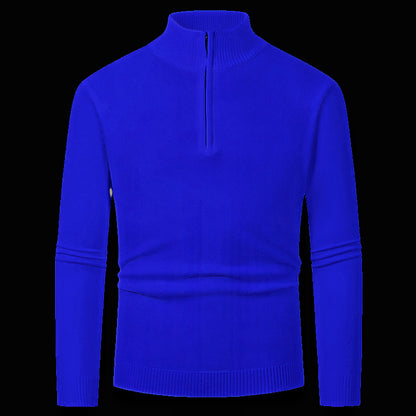 Men's pullover with high collar and zipper Skorter