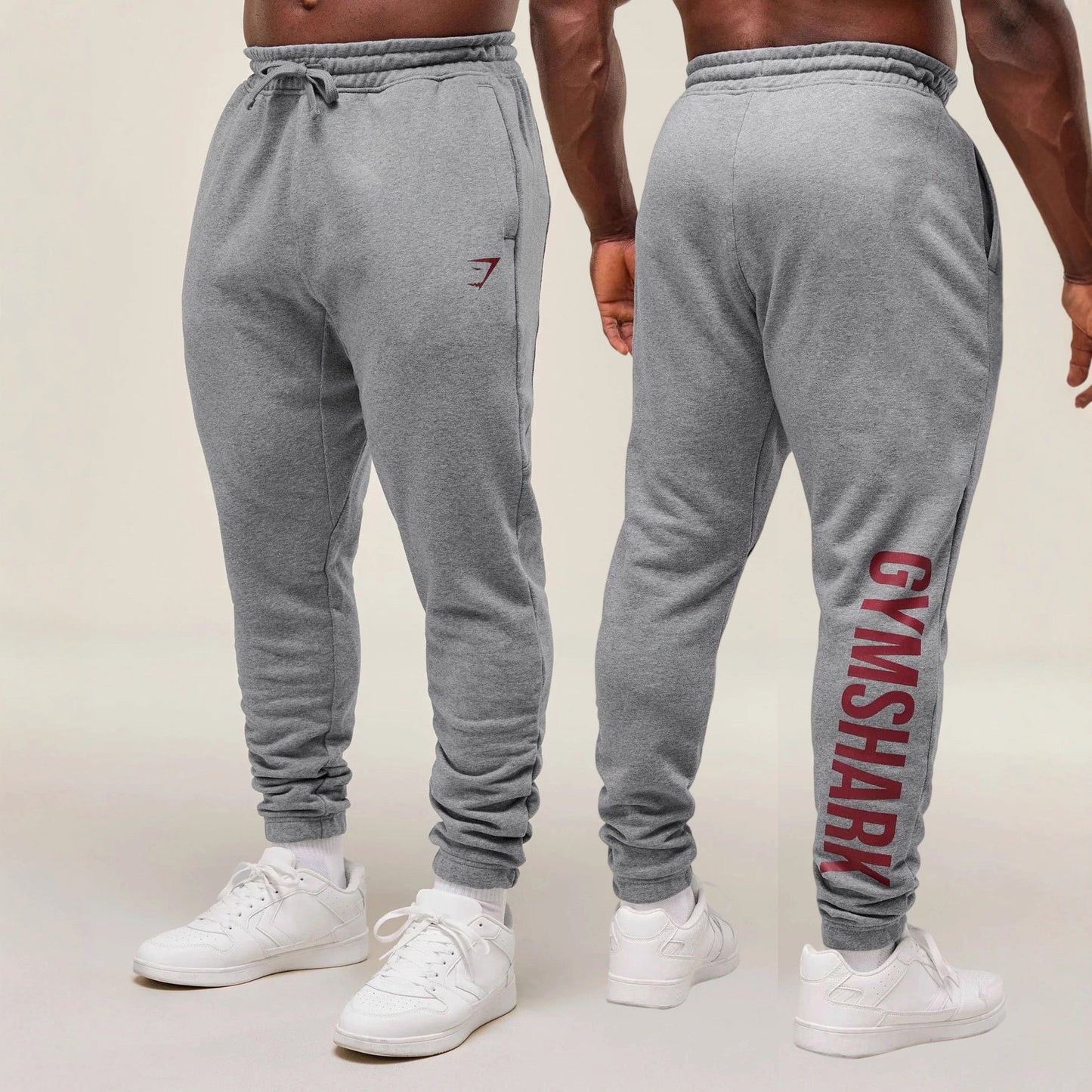 Men's Sporty Sweatpants with Elastic Waistband and Breathable Material Skorter