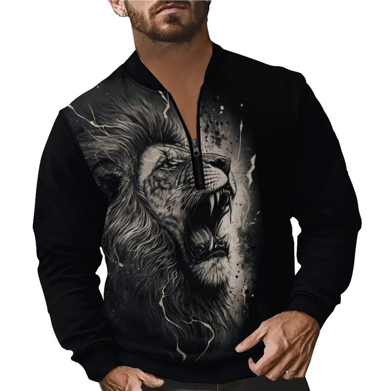 Men's sweatshirt with stylish zipper Skorter