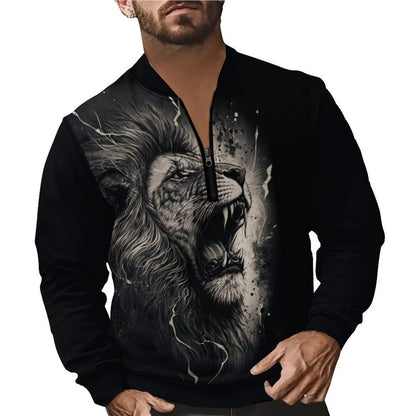 Men's sweatshirt with stylish zipper Skorter