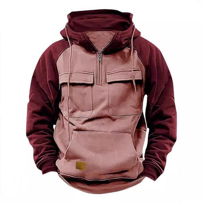 Men's stylish hoodie with functional pockets Skorter