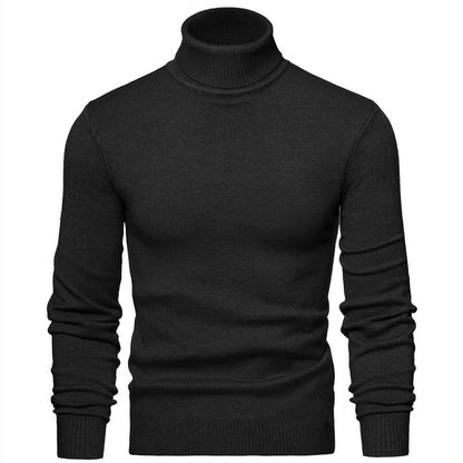 Men Timeless Turtleneck Sweater made of Soft Wool Skorter