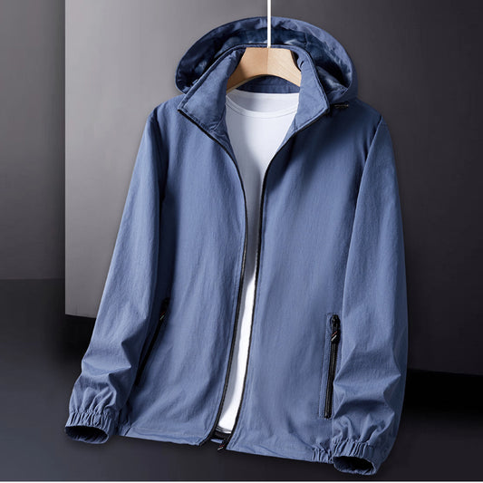 Men's Breathable Functional Jacket with Adjustable Hood Skorter