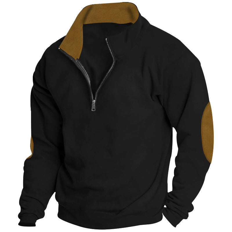 Men's sweater with high collar and zip closure Skorter
