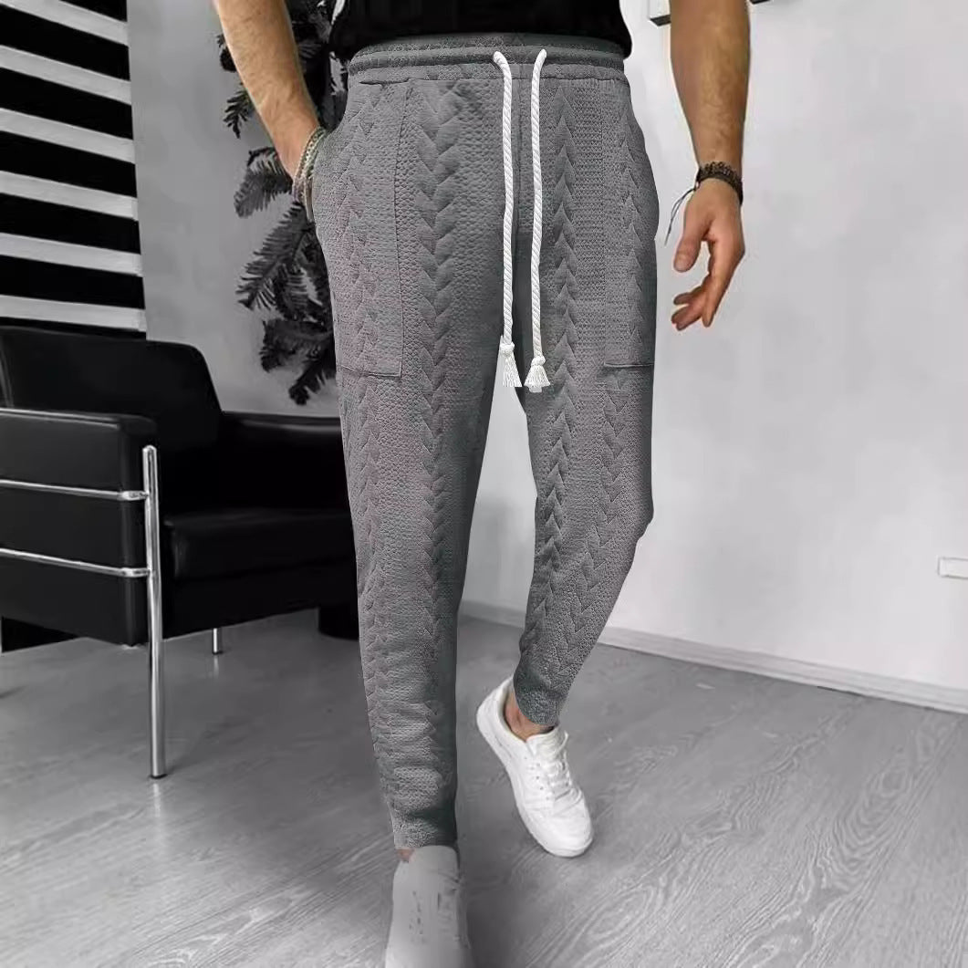 Men's cargo jogging pants with elastic waistband and practical pockets Skorter