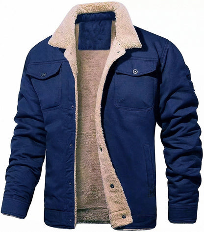 Men's utility jacket with warming lining and stylish lapel collar Skorter