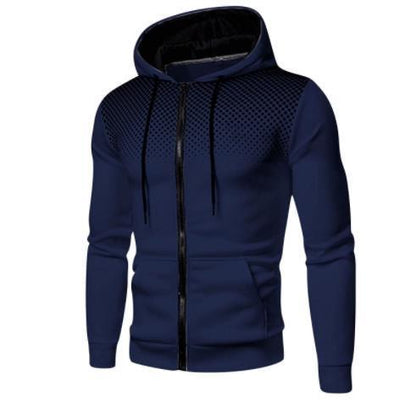 Men's sporty hoodie jacket with full zip and practical pockets Skorter