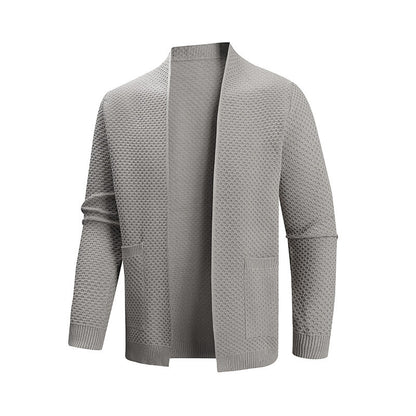 Men's cardigan with textured design and practical pockets Skorter