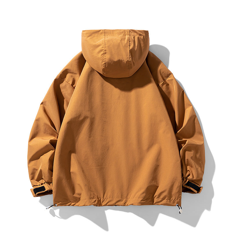 Men's technical outdoor jacket with multifunctional pockets and adjustable hood Skorter