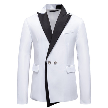 Men's Elegant Tuxedo Blazer with Contrasting Lapel Skorter