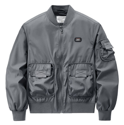 Men's Bomber Jacket with Multifunctional Pockets Skorter