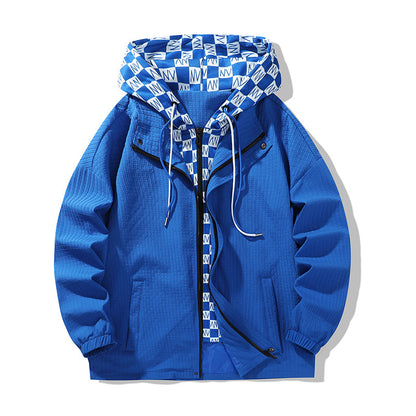 Men's technical transition jacket with adjustable hood design and breathable inserts Skorter