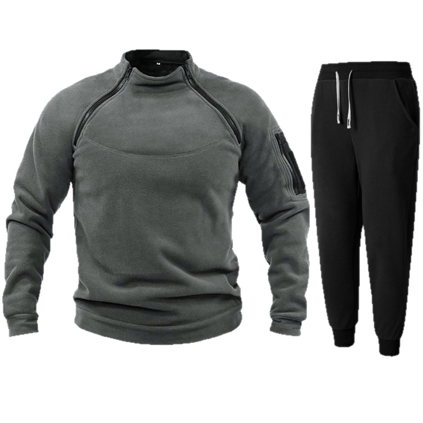 Men's functional fleece jacket with elastic sports pants Skorter