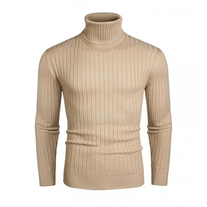 Men's turtleneck sweater made of high-quality ribbed knit Skorter