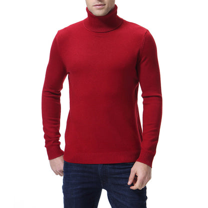 Men's turtleneck sweater made of fine cotton Skorter