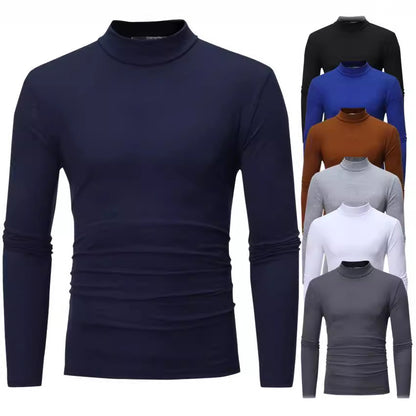 Men's turtleneck sweater made of soft jersey Skorter