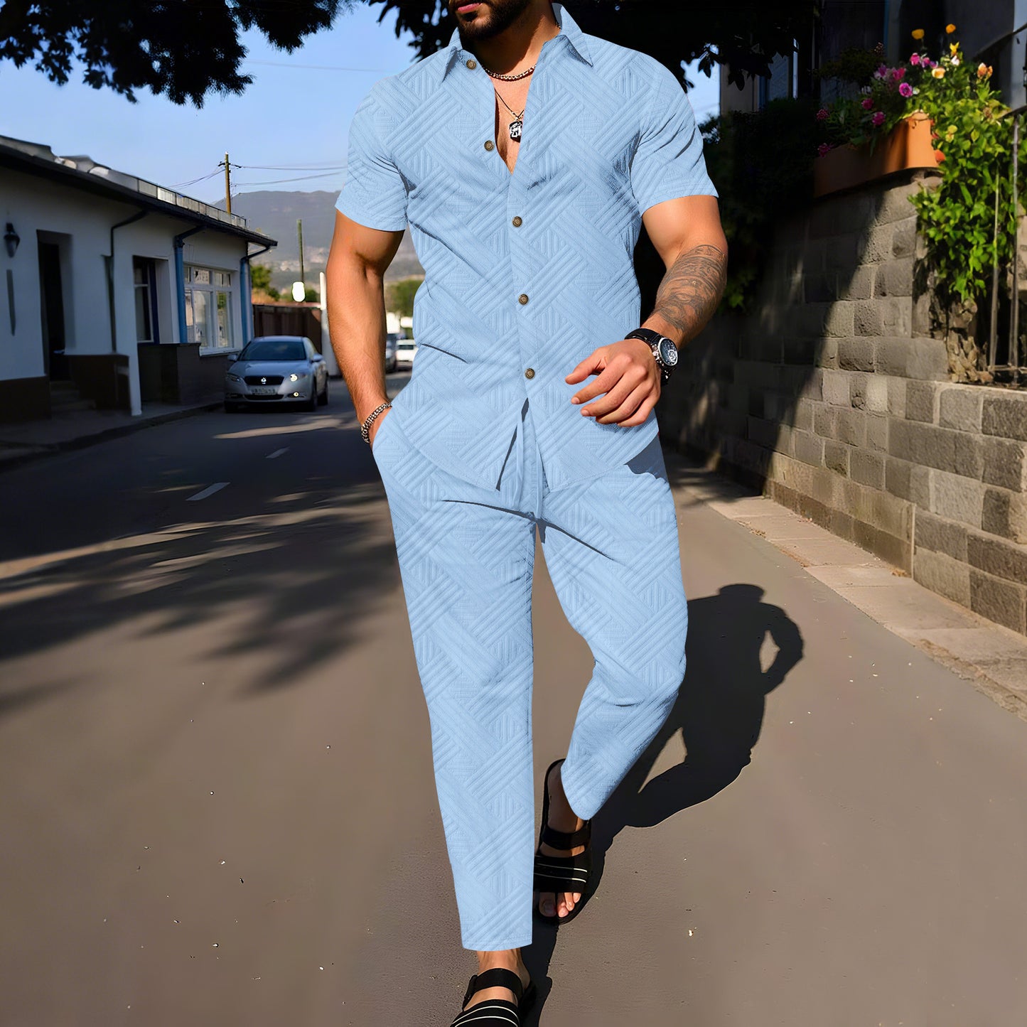 Men's Lifestyle Jumpsuit Skorter