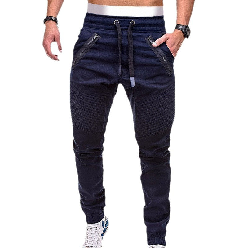 Men's stylish joggers with zippered pockets and elastic waistband Skorter