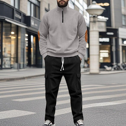 Men's sporty leisure set with zipper and practical pockets Skorter