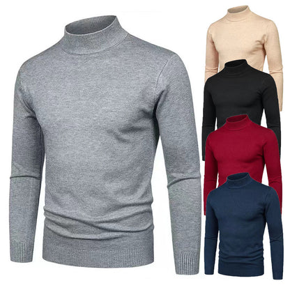 Men's turtleneck sweater made of high-quality knit material Skorter