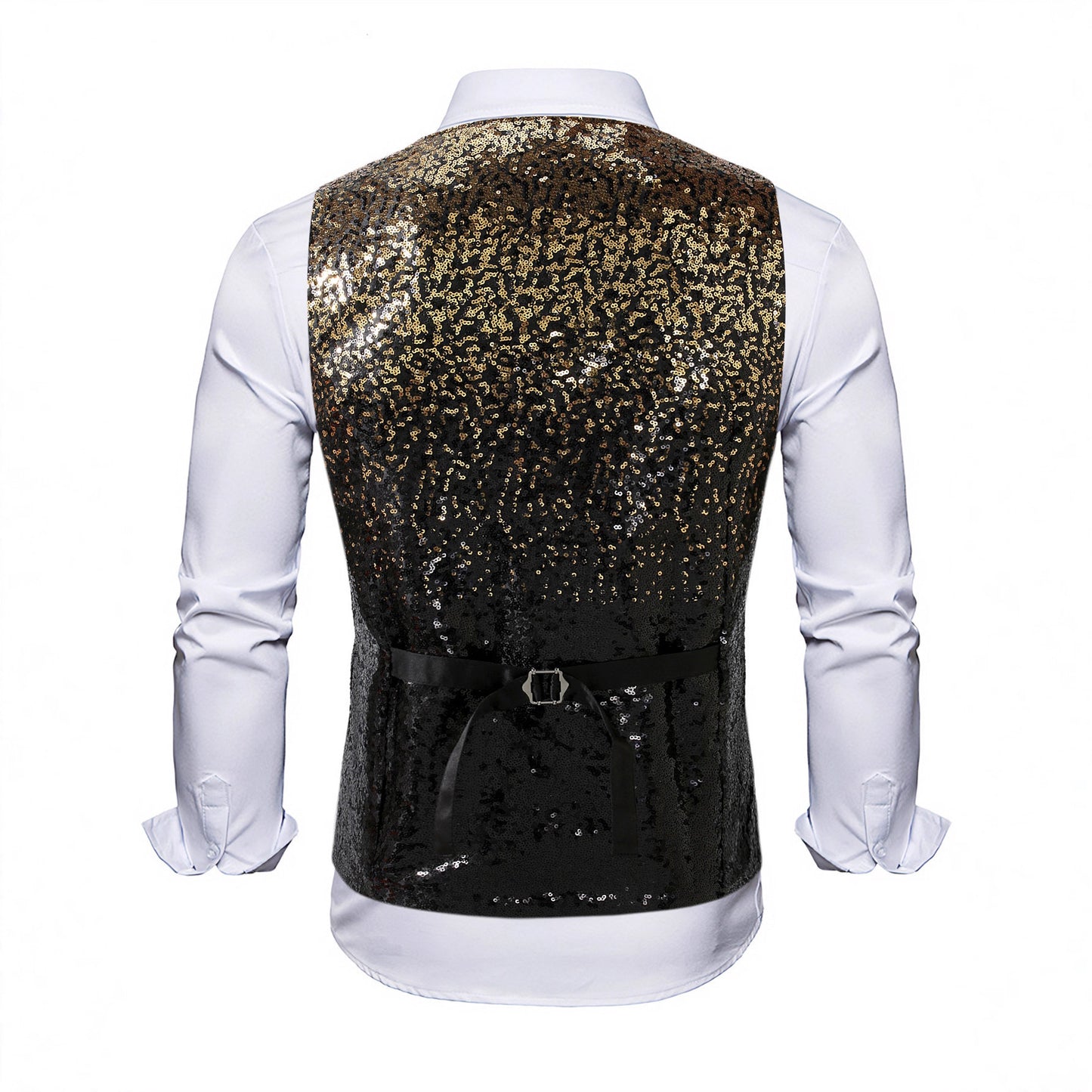 Men's Shimmering Sequin Vest Skorter