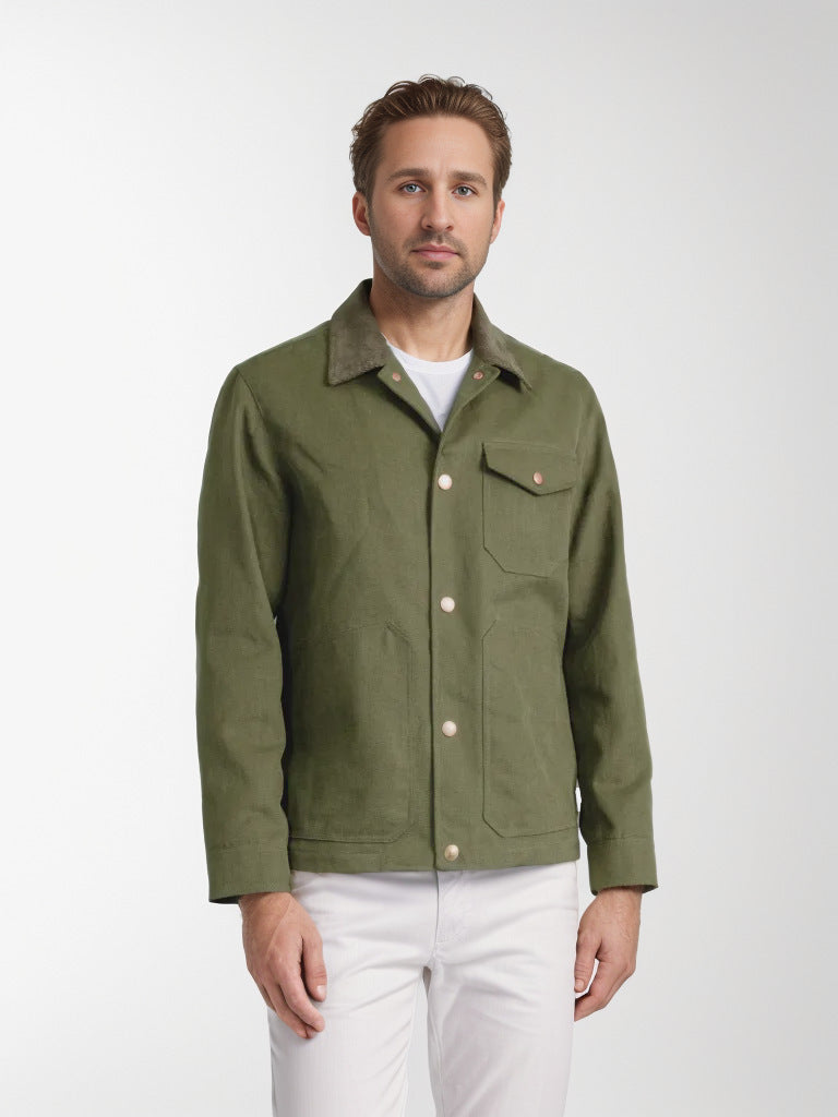 Men's timeless jacket with textured design Skorter