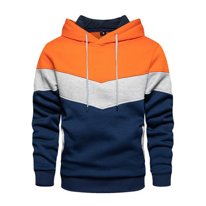 Men's sporty hoodie with modern color block design and breathable properties Skorter