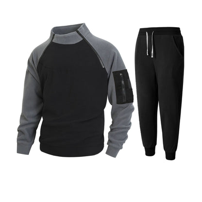 Men's sporty top with functional zipper and comfortable jogging pants Skorter