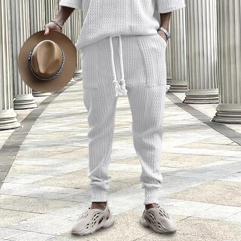 Men's urban leisure outfit with textured fabric quality Skorter