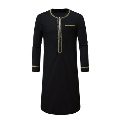 Men's Elegant Kurta with Fine Embroidery Skorter