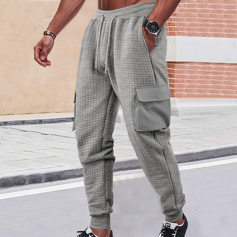 Men's cargo jogging pants with breathable side pockets and elastic waistband Skorter
