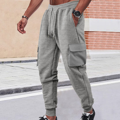 Men's cargo jogging pants with breathable side pockets and elastic waistband Skorter
