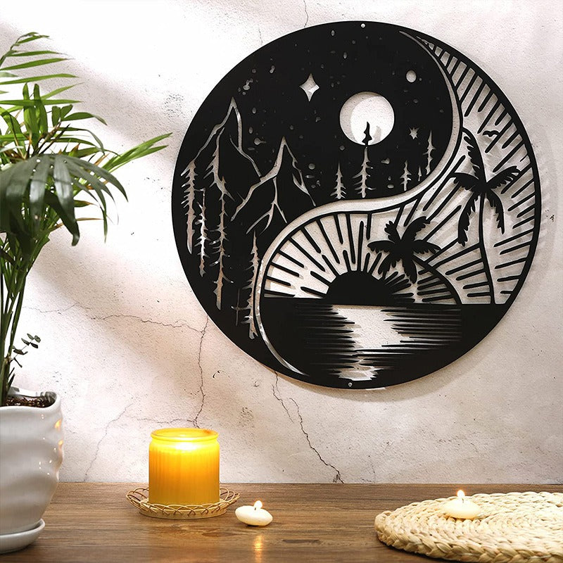 skorter | Black Metal Wall Art Home Decor