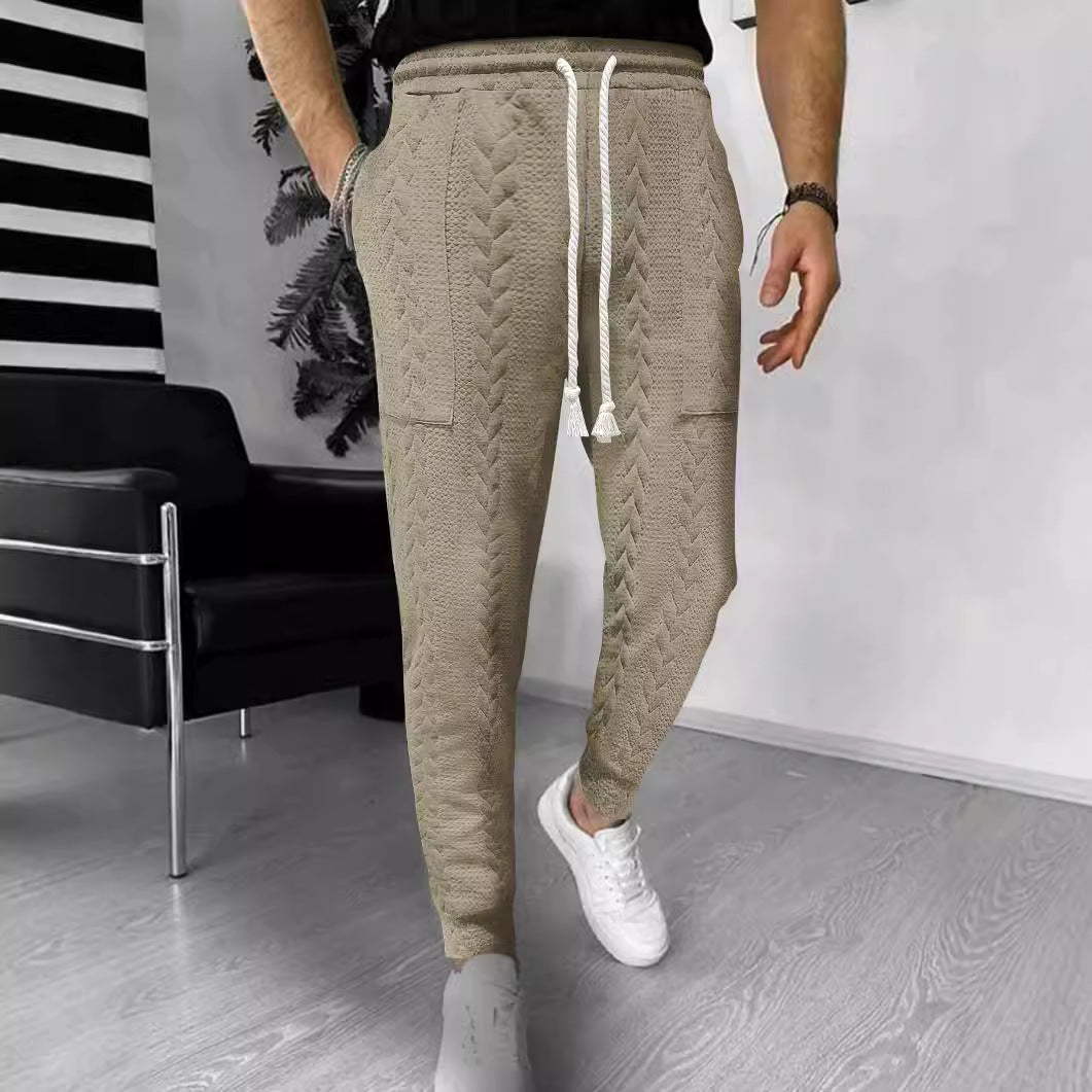 Men's cargo jogging pants with elastic waistband and practical pockets Skorter
