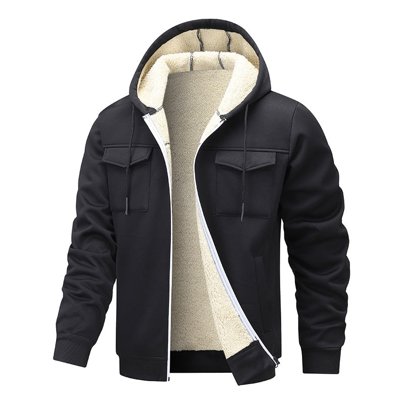 Men's Sweat Jacket with Soft Inner Lining Skorter