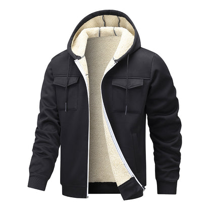 Men's Sweat Jacket with Soft Inner Lining Skorter